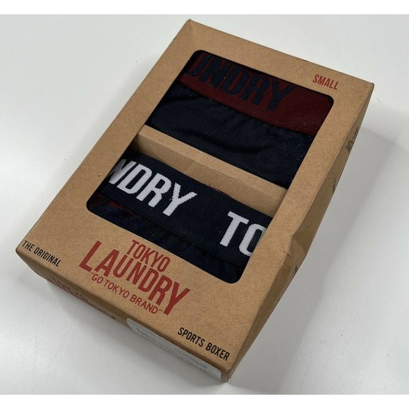 NWT Tokyo Laundry Set of 2 Trunks Sports Boxers Size Small Men’s Blue - Picture 1 of 5